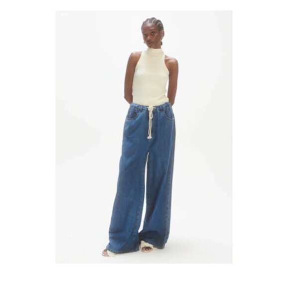 Les Coyotes De Paris Denim - Les Coyotes de Paris Women’s 25 Super Oversized High-Waisted Wide-Leg Jeans EUC!